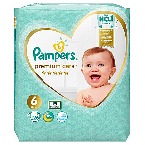 פמפרס פרימיום חיתולים 13+ ק"ג - שלב 6