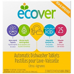 אקובר טבליות ניקוי אקולוגיות למדיח כלים ניחוח הדרים 25 טבליות - מבית Ecover