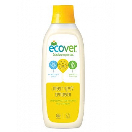 מחיר אקובר נוזל ניקוי רצפות ומשטחים 1 ליטר - מבית Ecover