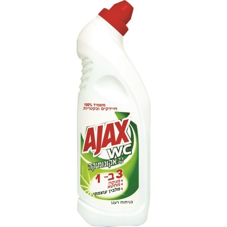 אג'קס ג'ל עם אקונומיקה בניחוח רענן 750 מ"ל - מבית AJAX