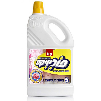 סנו פוליויקס לניקוי והברקת רצפות + וקס - 2 ליטר