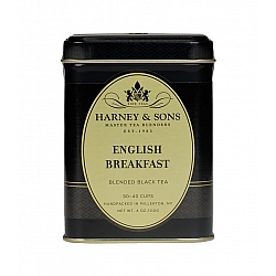 תה  עלים שחור ארוחת בוקר אנגלית English Breakfast בפחית 112 גרם - מבית Harney & Sons