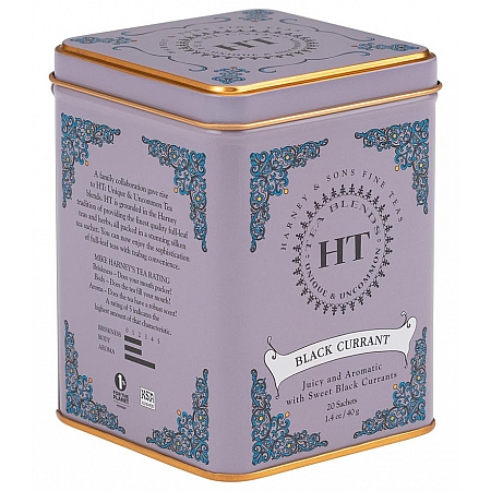 מחיר תה שחור דומדמניות 40 גרם 20 שקיות - מבית Harney & Sons