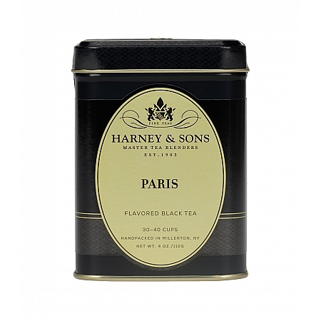 מחיר תה שחור עלים פריז Paris בפחית 112 גרם - מבית Harney & Sons