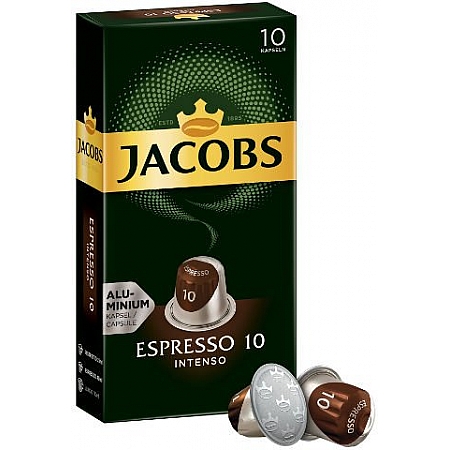 מחיר גייקובס קפסולות קפה אספרסו אינטנסו חוזק 10 - 10 קפסולות