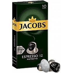  ג'ייקובס קפסולות קפה אספרסו ריסטרטו  חוזק 12 - 10 קפסולות