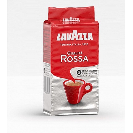 מחיר קפה קלוי וטחון מוקה רוסה Rossa לוואצה 250 גרם