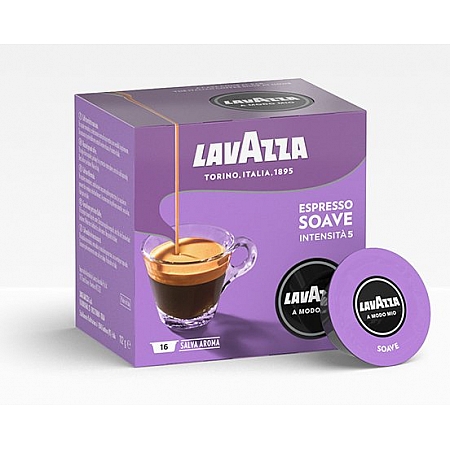 מחיר קפסולות קפה סואבה Soave חוזק 5 לוואצה 16 יחידות