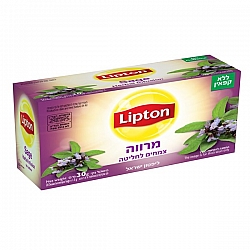ליפטון תה מרווה ללא קפאין 20 שקיקים