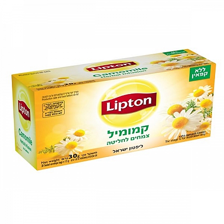 מחיר ליפטון תה קמומיל ללא קפאין 20 שקיקים