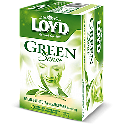 תה ירוק עם תה לבן בטעם אלוורה לויד 20 שקיות תה - LOYD
