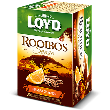 מחיר תה רויבוש בטעם תפוז וקנמון לויד 20 שקיות תה - LOYD