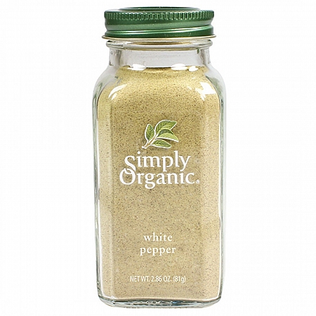 מחיר אבקת פלפל לבן אורגני 81 גרם - Simply Organic