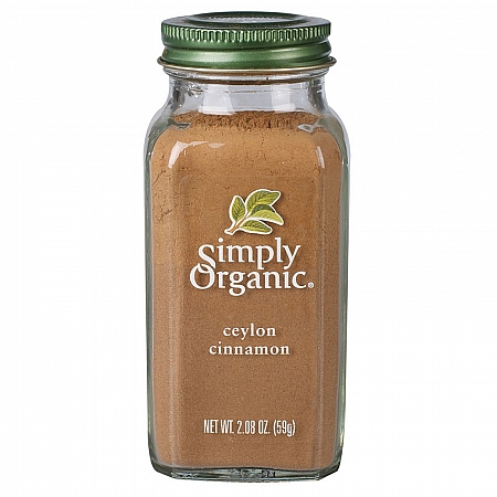 מחיר קינמון ציילון אורגני 59 גרם - Simply Organic