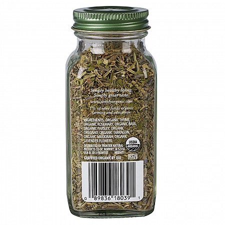 תבלין צמחי של פרובנס Herbes De Provence אורגני 28 גרם - Simply Organic