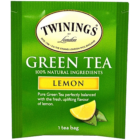 מחיר טווינינגס תה ירוק לימון 20 שקיות - מבית Twinings