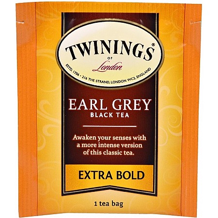 תה שחור טווינינגס אקסטרה ארל גריי Earl Grey Extra Bold בשקיות 20 יחידות - מבית Twinings