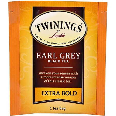 מחיר תה שחור טווינינגס אקסטרה ארל גריי Earl Grey Extra Bold בשקיות 25 יחידות - מבית Twinings