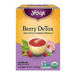 יוגי תה ברי מנקה דיטוקס ללא קפאין 16 שקיקים - מבית Yogi Tea