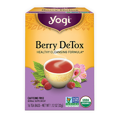 מחיר יוגי תה ברי מנקה דיטוקס ללא קפאין 16 שקיקים - מבית Yogi Tea