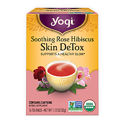 יוגי תה היביסקוס מנקה עור דיטוקס 16 שקיקים - מבית Yogi Tea