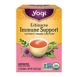 יוגי תה חיזוק מערכת החיסון עם אכינצאה ללא קפאין 16 שקיקים - מבית Yogi Tea