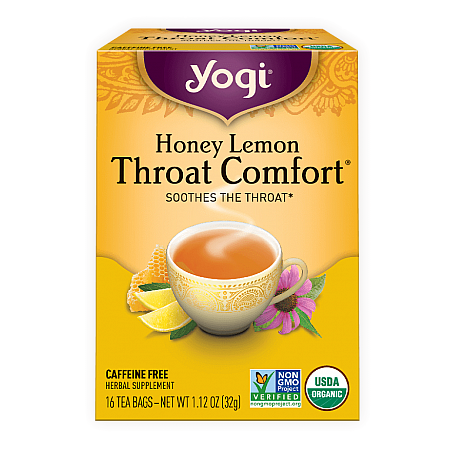 מחיר יוגי תה לימון דבש נוחות גרון ללא קפאין 16 שקיקים - מבית Yogi Tea
