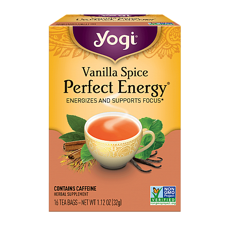 מחיר יוגי תה ממריץ תבלין וניל מכין קפאין 16 שקיקים - מבית Yogi Tea