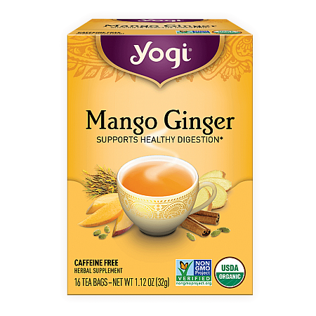 מחיר יוגי תה מנגו גינגר ללא קפאין 16 שקיקים - מבית Yogi Tea