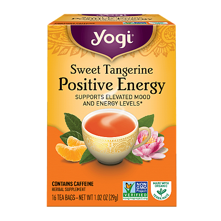 מחיר יוגי תה מנדרינה מתוקה אורגני אנרגיה חיובית 16 שקיקים - מבית Yogi Tea