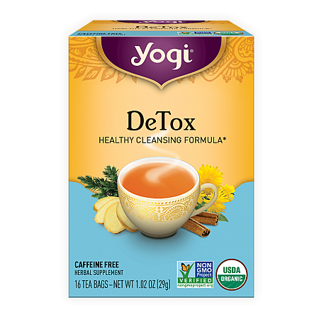 מחיר יוגי תה מנקה דיטוקס ללא קפאין 16 שקיקים - מבית Yogi Tea