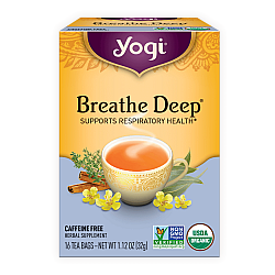 יוגי תה נשום עמוק ללא קפאין 16 שקיקים - מבית Yogi Tea