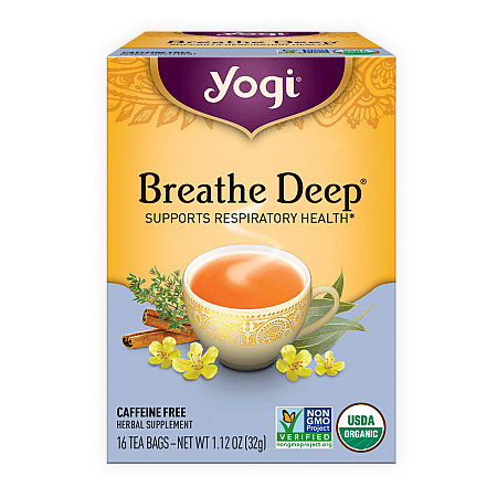 מחיר יוגי תה נשום עמוק ללא קפאין 16 שקיקים - מבית Yogi Tea