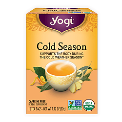 יוגי תה עונה חורף אורגני ללא קפאין 16 שקיקים - מבית Yogi Tea