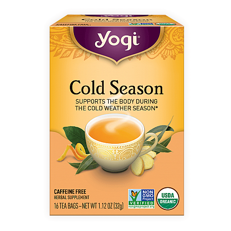 מחיר יוגי תה עונה חורף אורגני ללא קפאין 16 שקיקים - מבית Yogi Tea