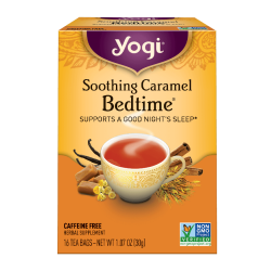 יוגי תה קרמל מרגיע לפני השינה ללא קפאין 16 שקיקים - מבית Yogi Tea