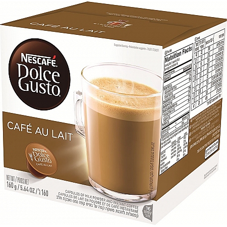 מחיר קפסולות קפה או לה נסקפה דולצה גוסטו - 16 קפסולות - מבית Nescafe Dolce Gusto