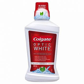 קולגייט אופטיק וייט שטיפת פה 500 מ"ל - מבית Colgate