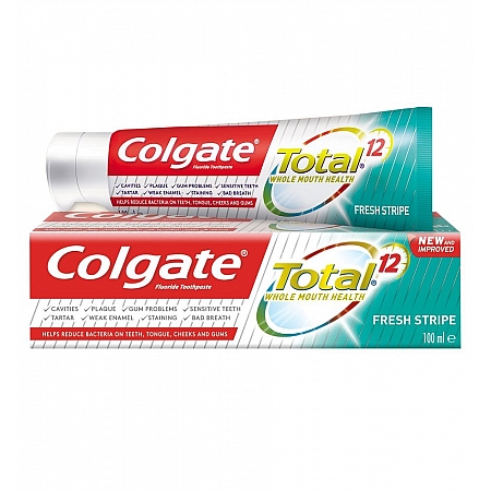 מחיר קולגייט טוטאל משחת שיניים פסים מרעננים 100 מל - מבית Colgate