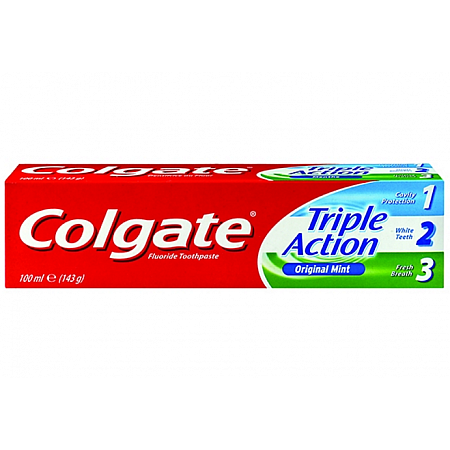 מחיר קולגייט טריפל אקשן משחת שיניים להגנה משולשת 100 מל - מבית Colgate