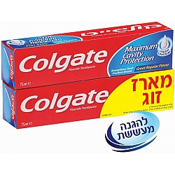 קולגייט מארז אדומה משחת שיניים להגנה מקסימלית מפני עששת 2 * 75 מ"ל - מבית Colgate