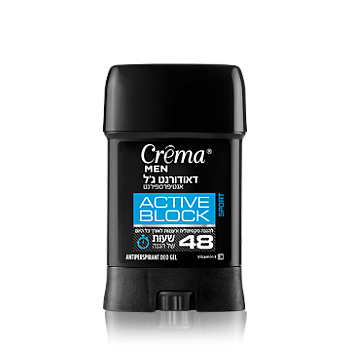 קרמה מן דאודורנט ג'ל אקטיב לגבר 75 מ"ל