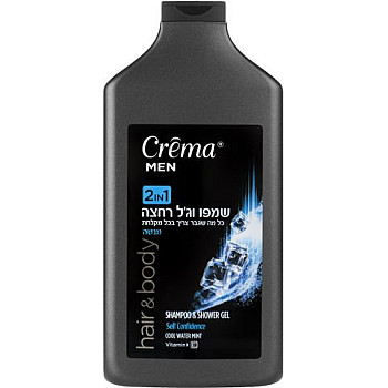 קרמה מן שמפו וג'ל רחצה 2 ב-1 מנטה 400 מ"ל