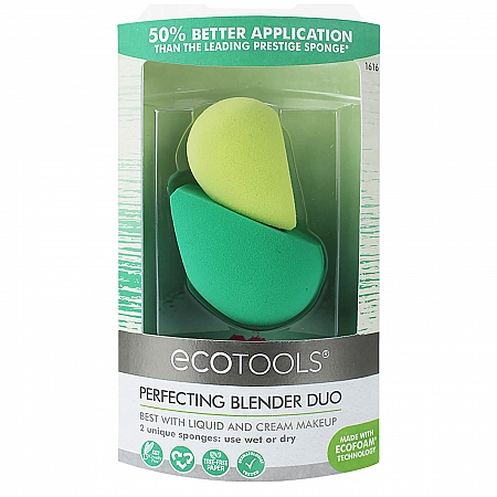 מחיר אקוטולס זוג ספוגיות איפור EcoTools Perfecting Blender Duo