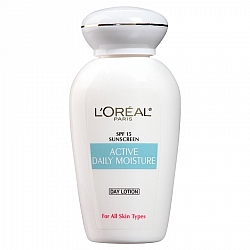 לוריאל Active Daily Moisture תחליב פנים ליום SPF 15 לכל סוגי העור 118 מ"ל - מבית L'OREAL PARIS