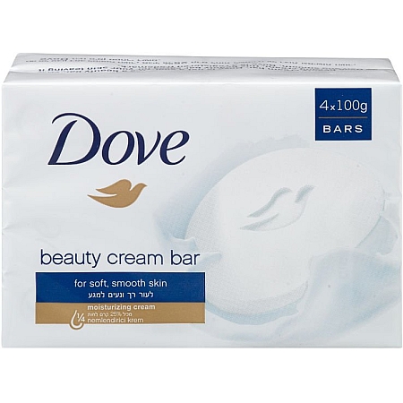 מחיר דאב אל סבון מוצק מכיל 25% לחות 4 יחידות - מבית DOVE