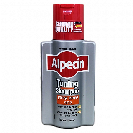 מחיר אלפסין שמפו קפאין כהה שומר על הגוון הכהה של השיער מחזק את סיב השיער 200 מל - מבית Alpecin