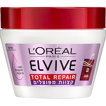 אלביב מסכה לשיער טוטאל ריפייר קצוות מפוצלים משקם לשיער פגום 300 מ"ל - לאריאל