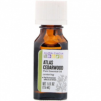 שמן אתרי ארז אטלס 100% טהור 15 מ"ל - מבית Aura Cacia