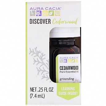 שמן אתרי ארז מקור 100% טהור 7.4 מ"ל - מבית Aura Cacia